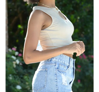 Asymmetrical Cropped Top