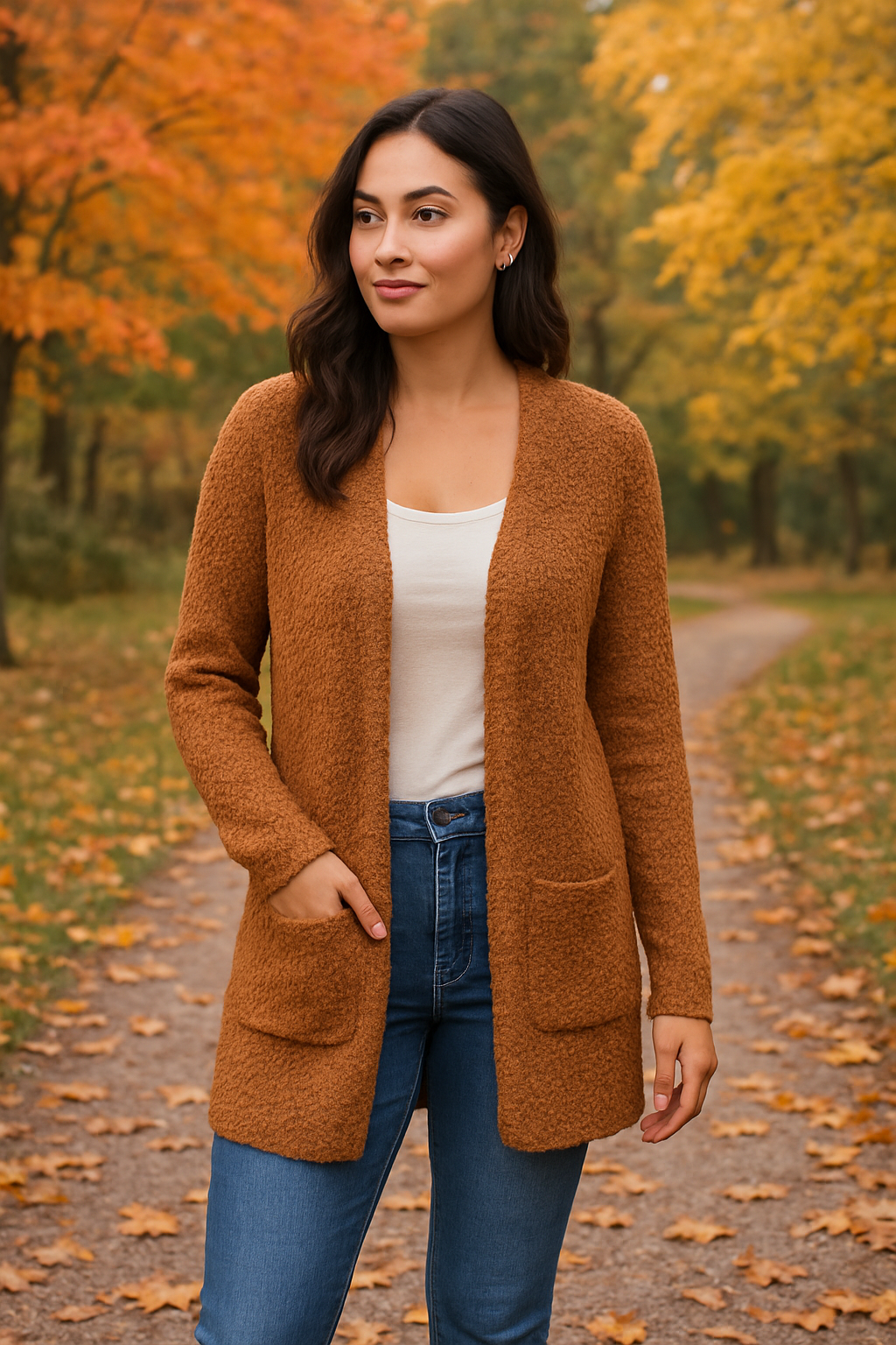 Cozy Textured Knit Cardigan