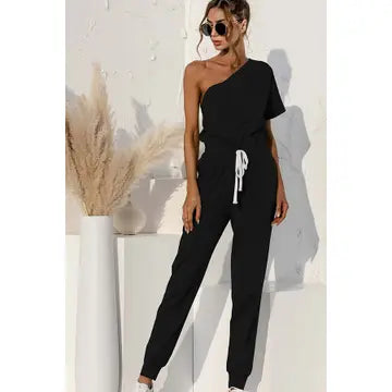 Chic One Shoulder Jumpsuit