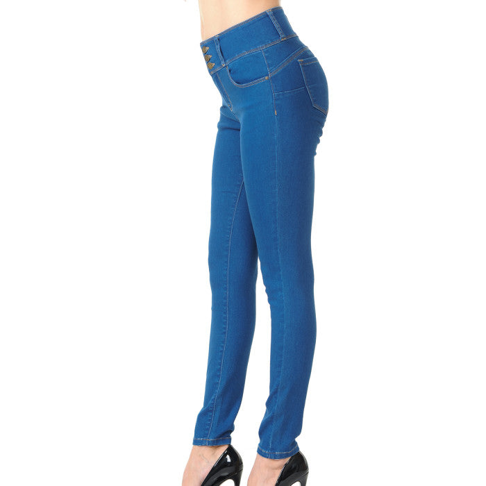Hight Waist Button Jean