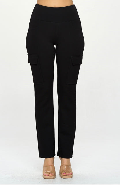 High-Waisted Cargo Pants