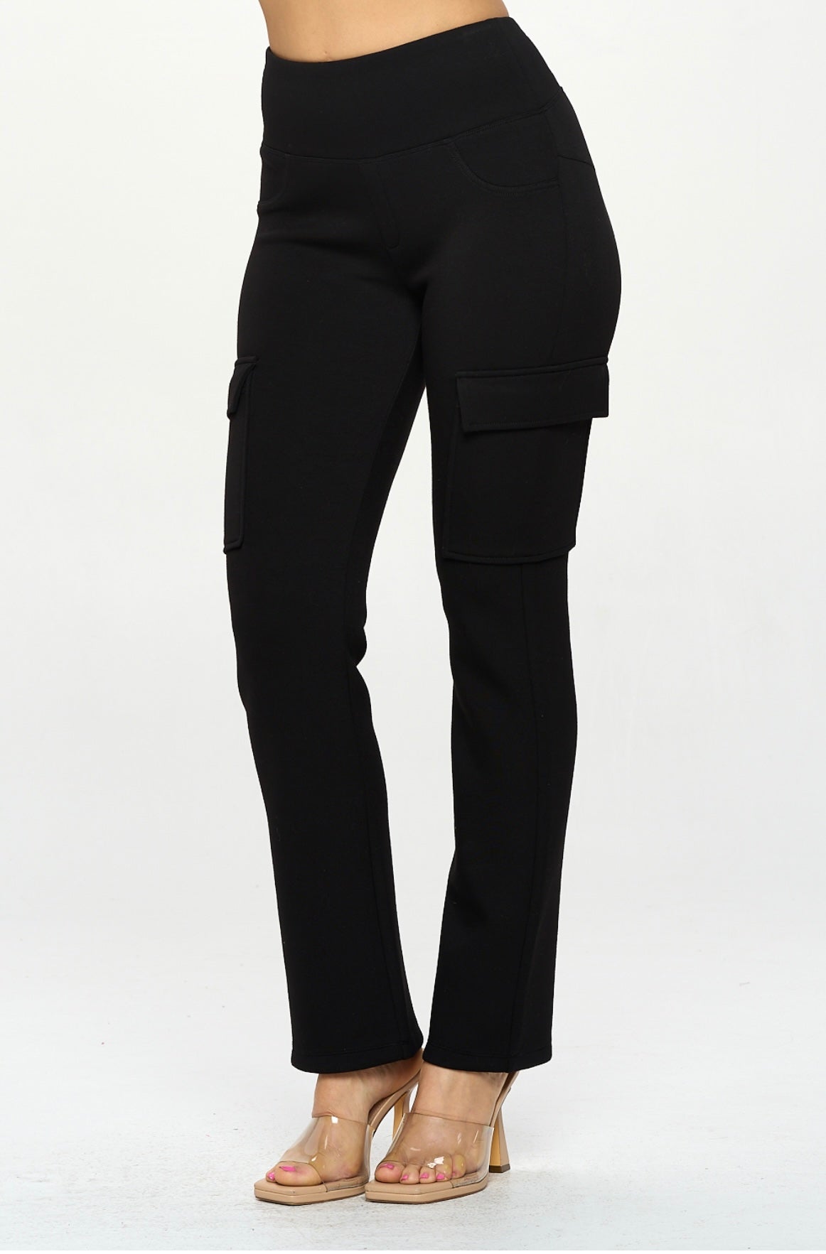 High-Waisted Cargo Pants