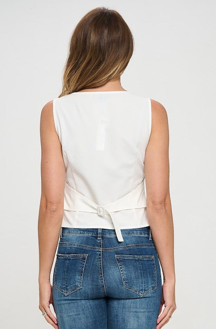 Sleeveless Tailored Vest