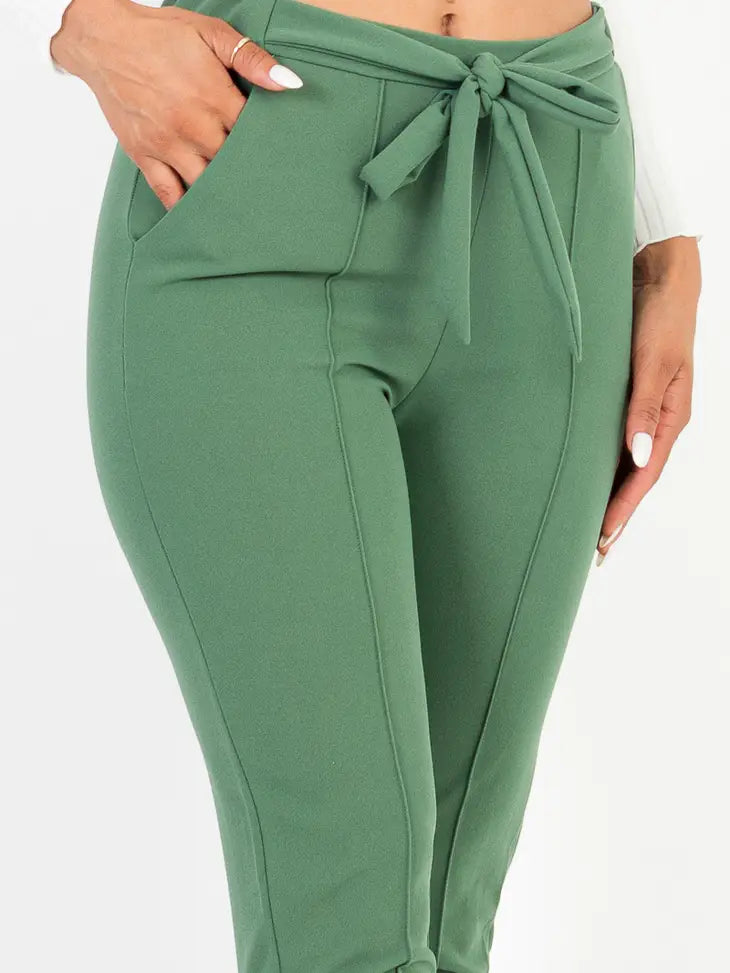 Knit Tie Front Pant