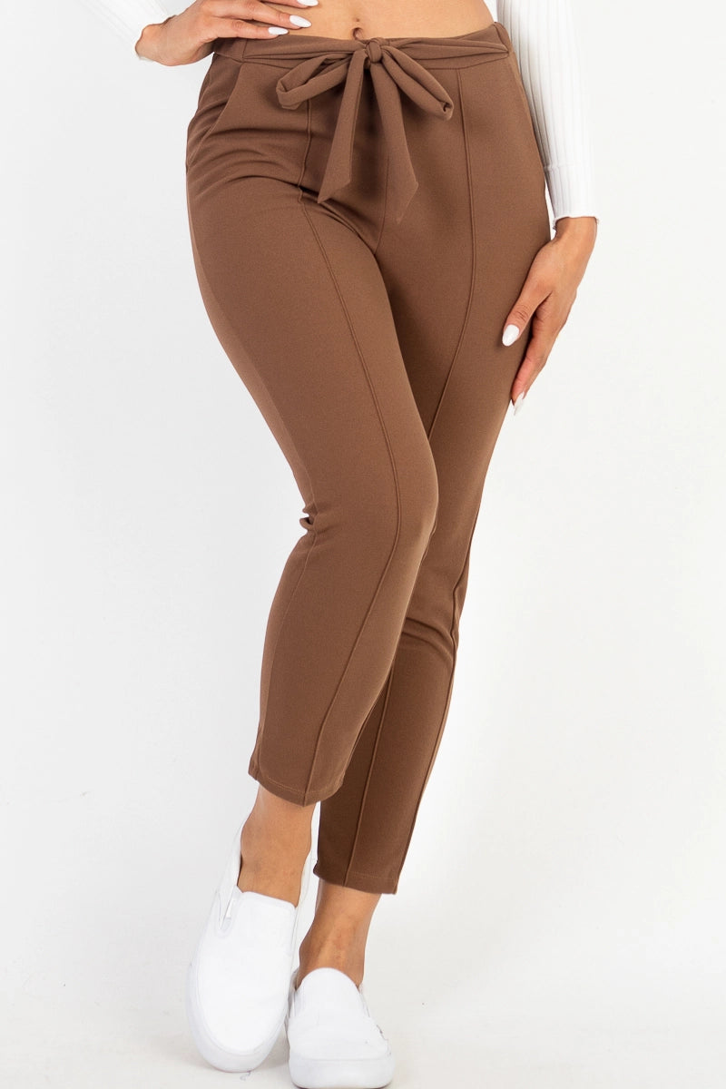 Knit Tie Front Pant