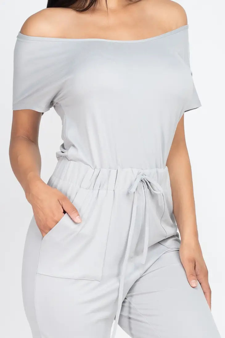 Off Shoulder Jumpsuit