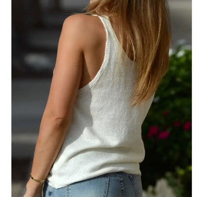 Solid Sweater Tank Top