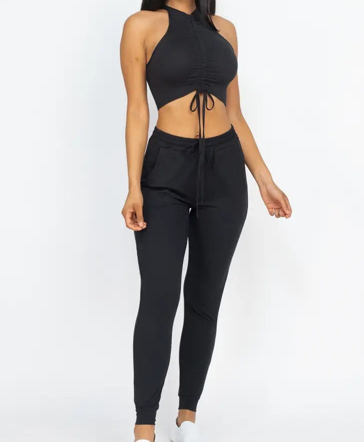 Halter Neck Top & Pants Set