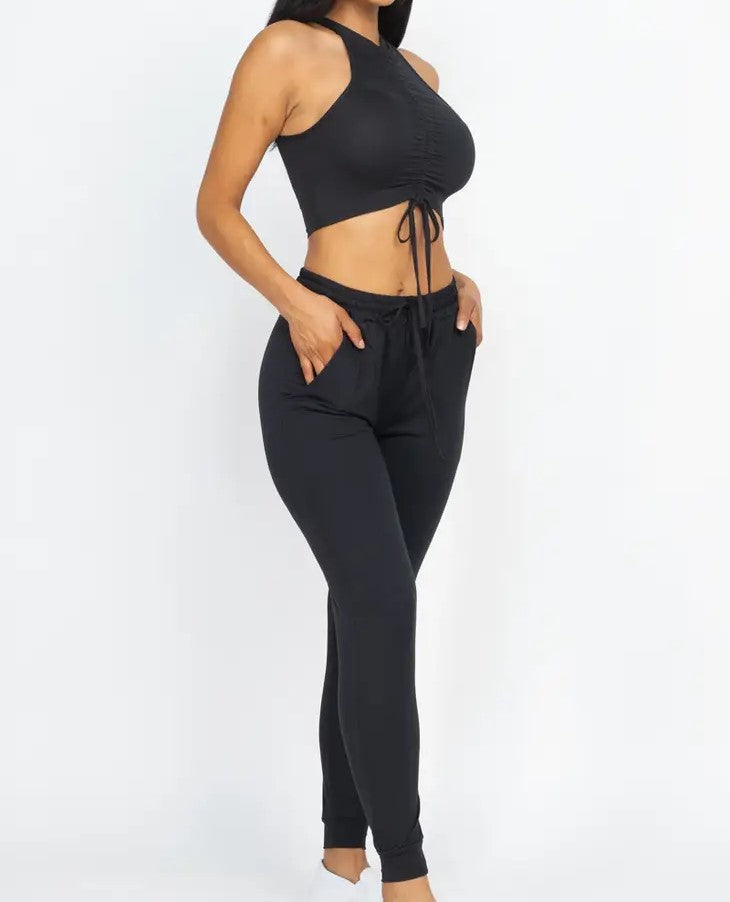 Halter Neck Top & Pants Set