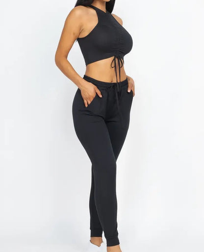 Halter Neck Top & Pants Set