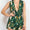 Tropical Crisscross Back Romper
