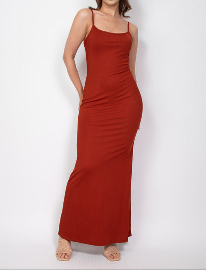 Double Layer Cami Maxi Dress