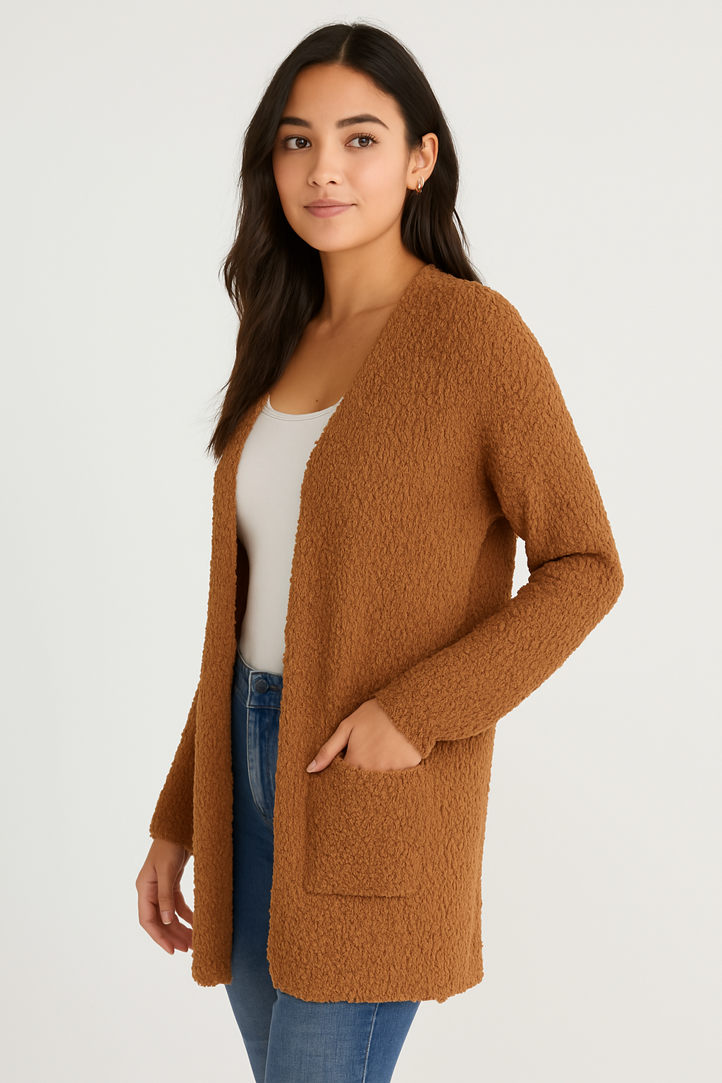 Cozy Textured Knit Cardigan