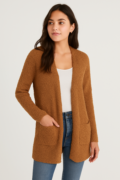 Cozy Textured Knit Cardigan