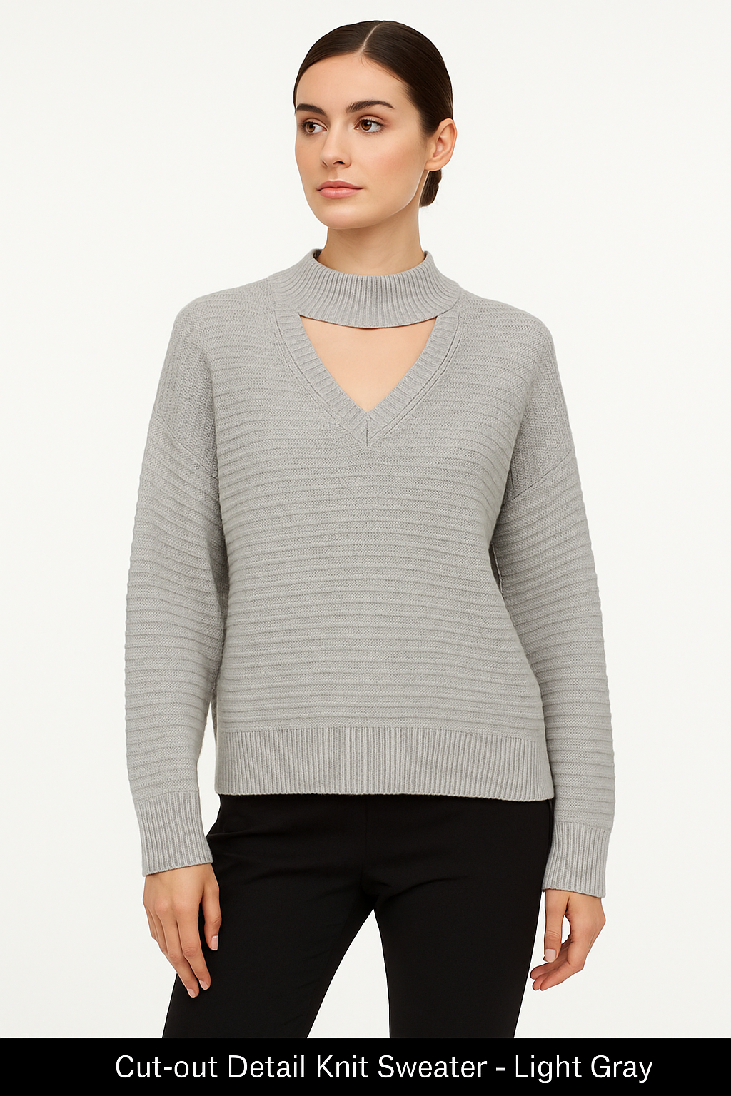 Cut-Out Detail Knit Sweater