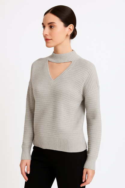 Cut-Out Detail Knit Sweater