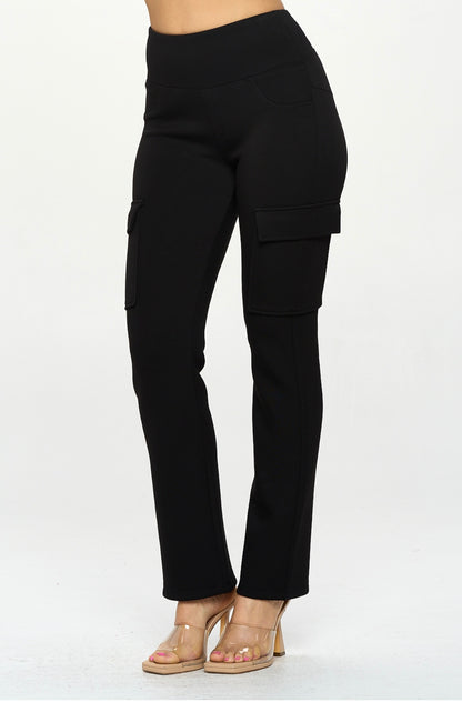 High-Waisted Cargo Pants