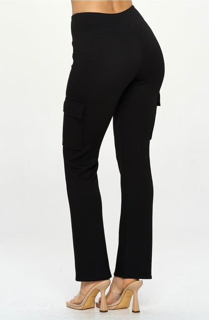 High-Waisted Cargo Pants