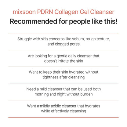 Mixsoon PDRN Collagen Gel Cleanser