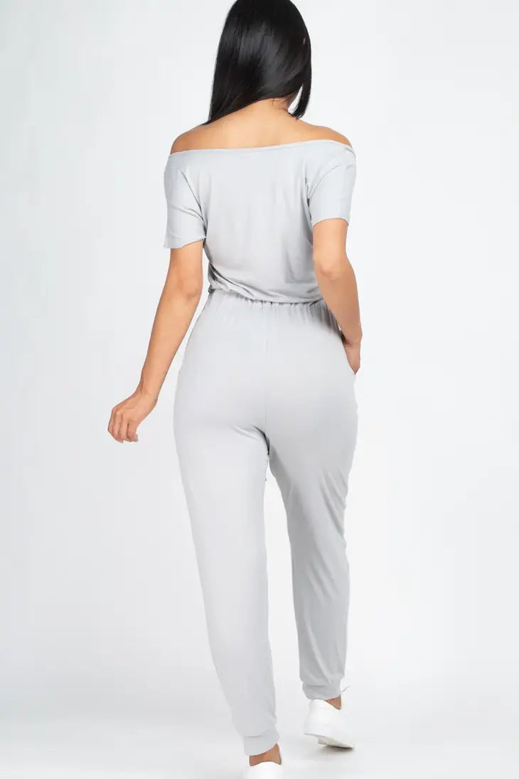 Off Shoulder Jumpsuit