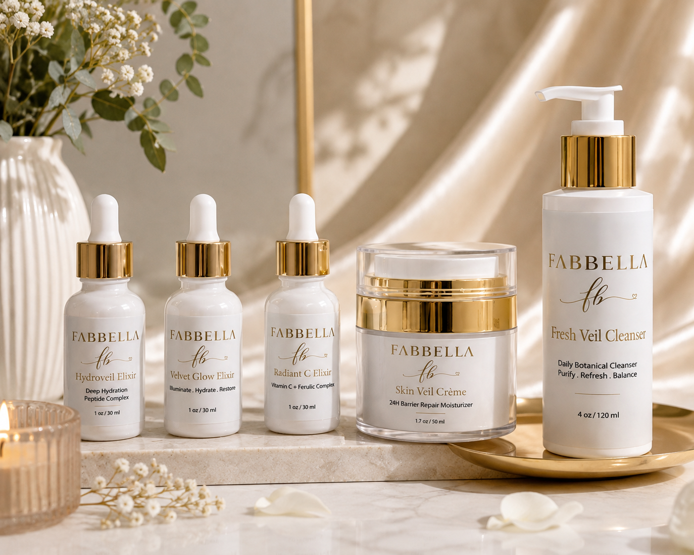The Signature Fabbella Ritual – 5-Piece Skincare Collection