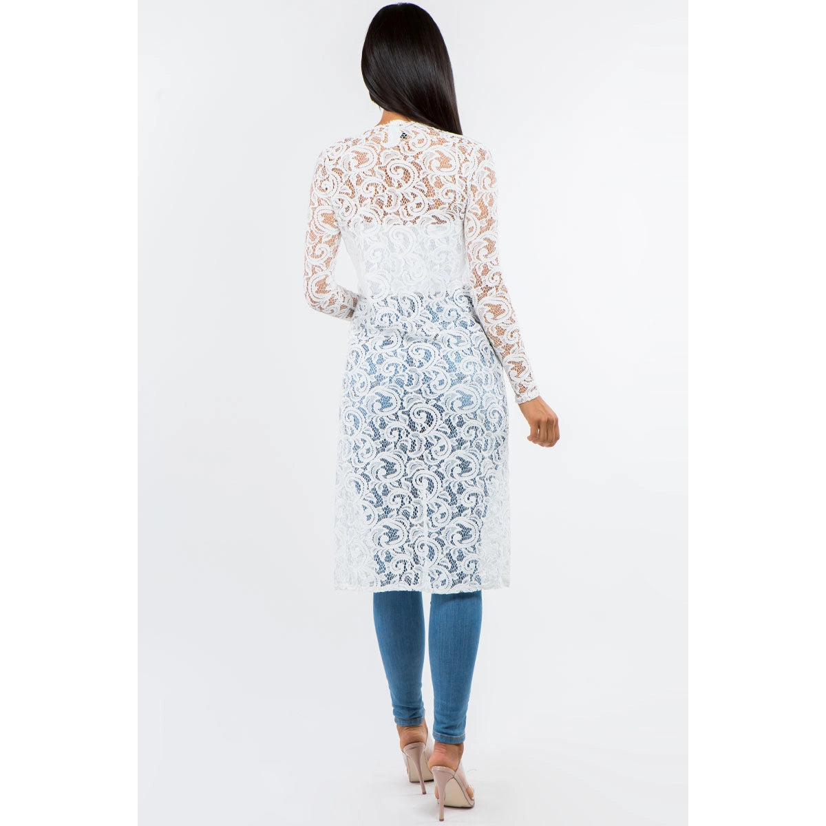 Long Sleeve Lace Cardigan