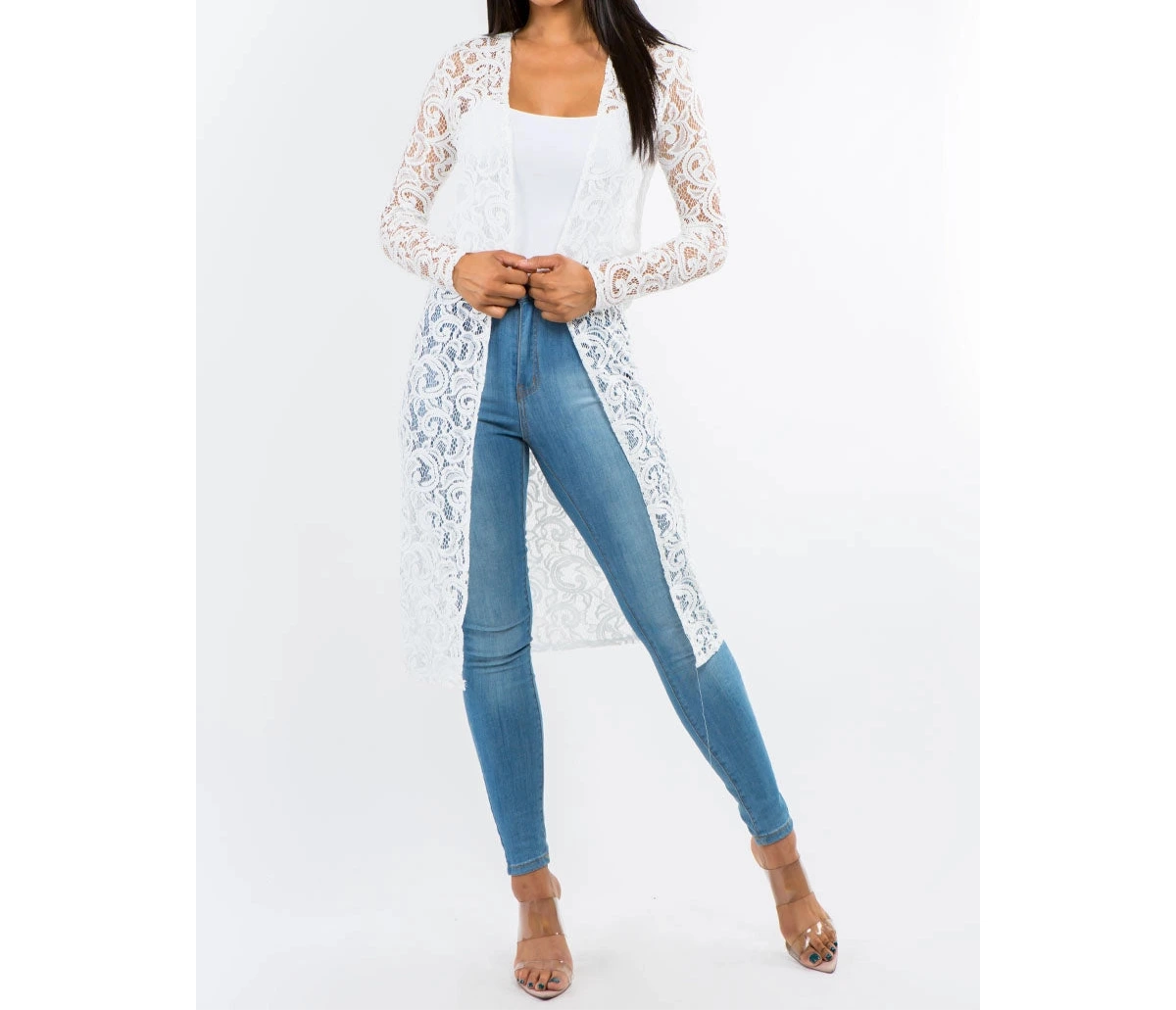 Long Sleeve Lace Cardigan