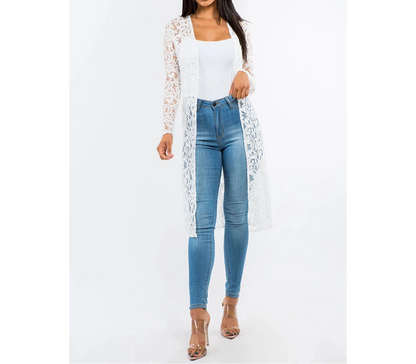 Long Sleeve Lace Cardigan