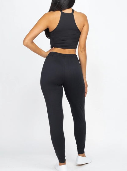 Halter Neck Top & Pants Set