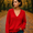Distressed Red Knit Sweater